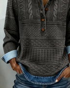 Bonnie | Modern Button Sweater