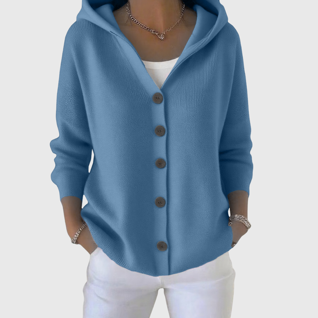 Maria | Elegant Hooded Cardigan