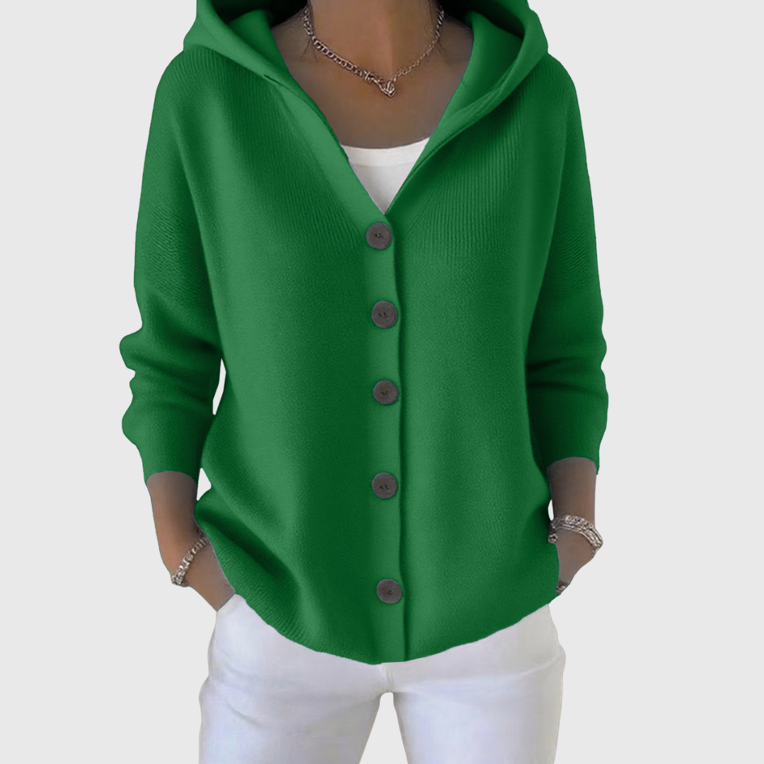 Maria | Elegant Hooded Cardigan