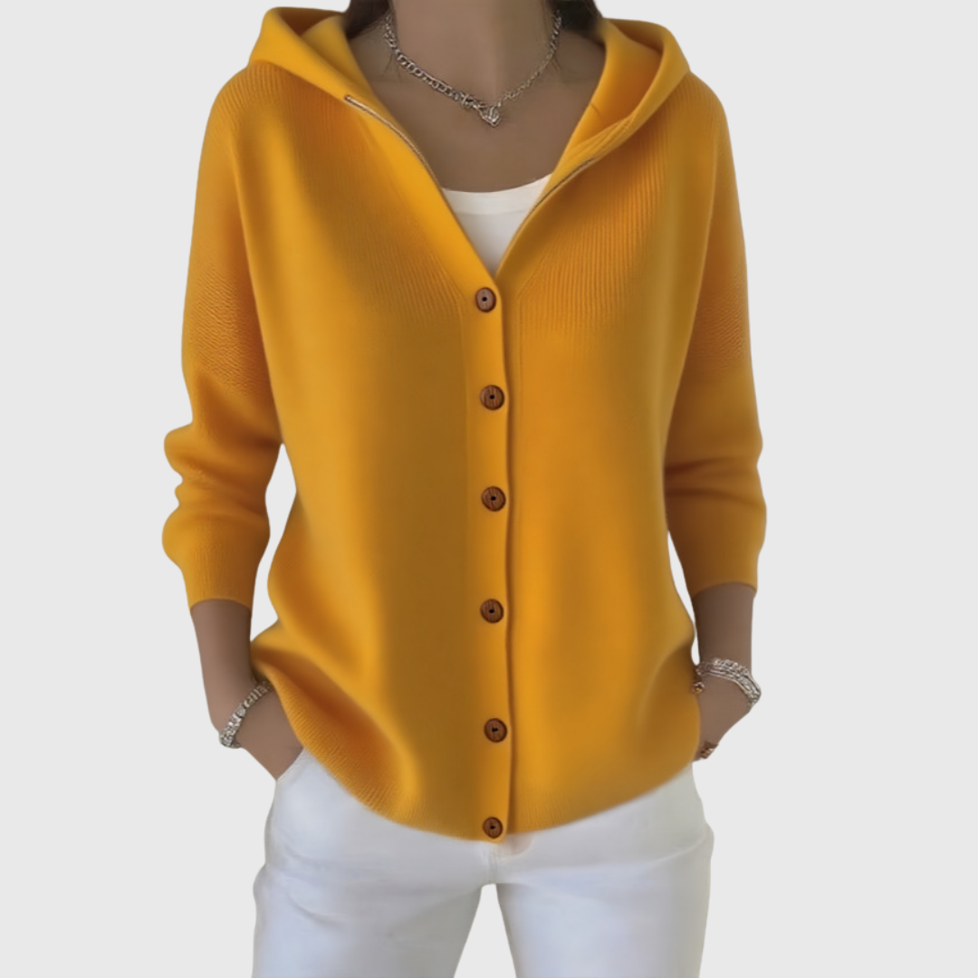 Maria | Elegant Hooded Cardigan