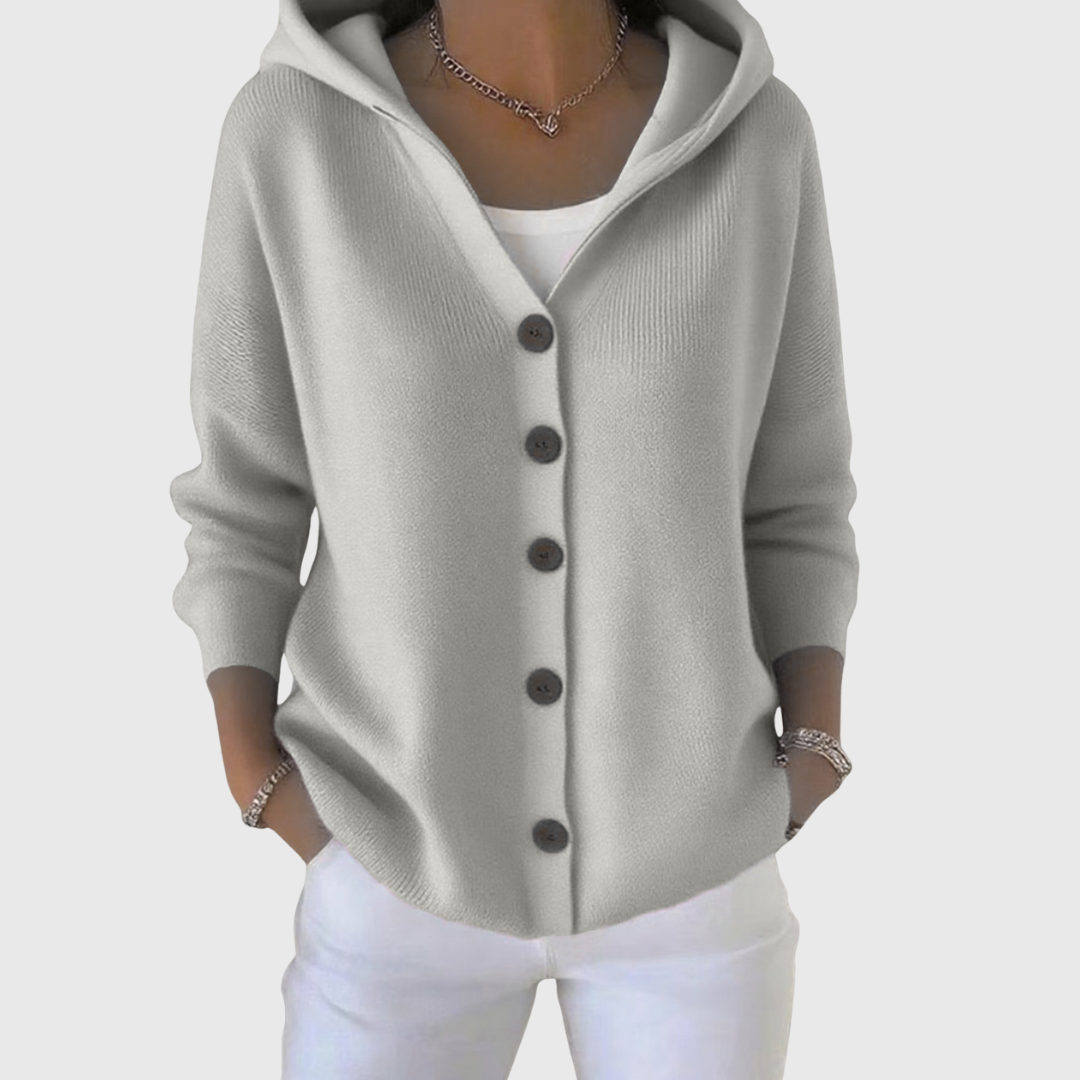 Maria | Elegant Hooded Cardigan