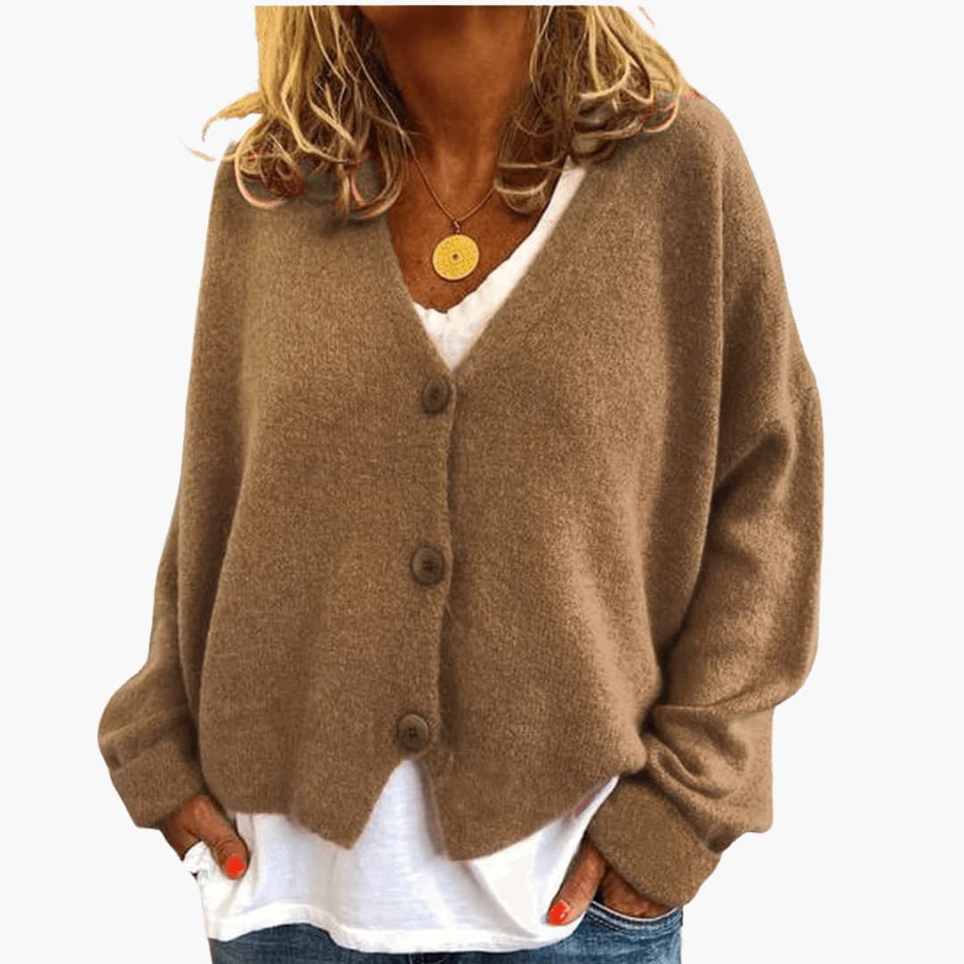 Avery | Relaxed V Neck Cardigan