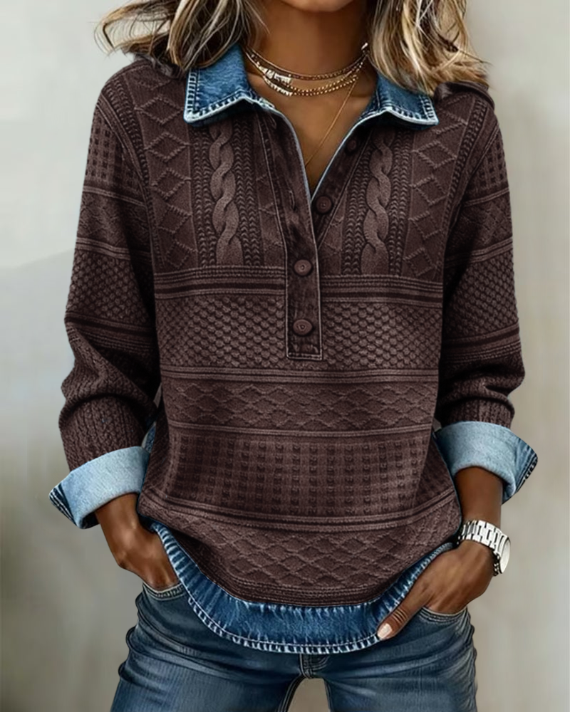 Bonnie | Modern Button Sweater