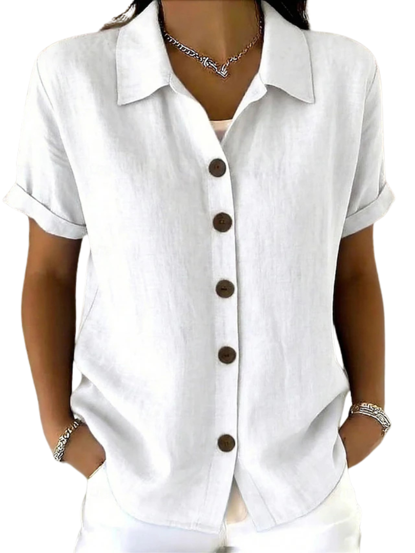 Gracie | Collared Button Down Blouse