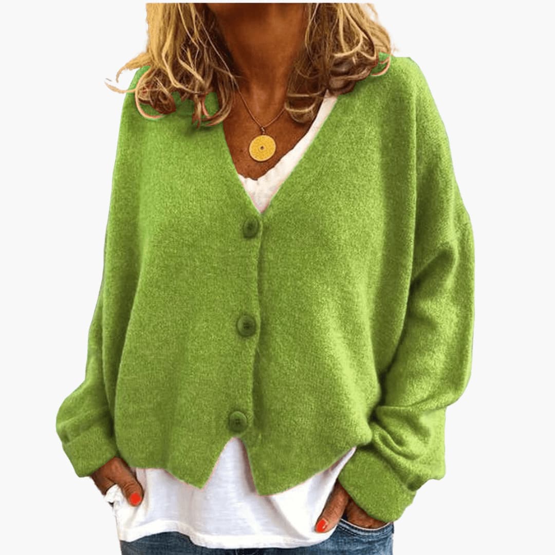 Avery | Relaxed V Neck Cardigan