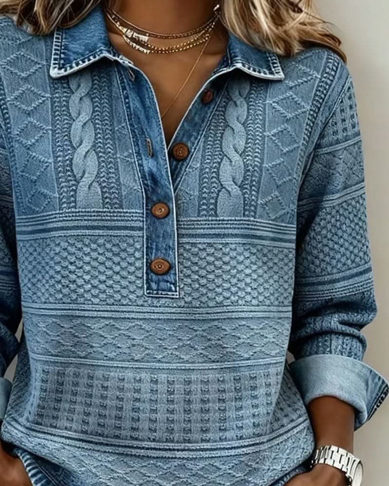 Bonnie | Modern Button Sweater