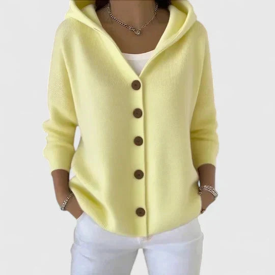 Maria | Elegant Hooded Cardigan