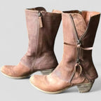 Wendy | Western Style Low Heel Boots