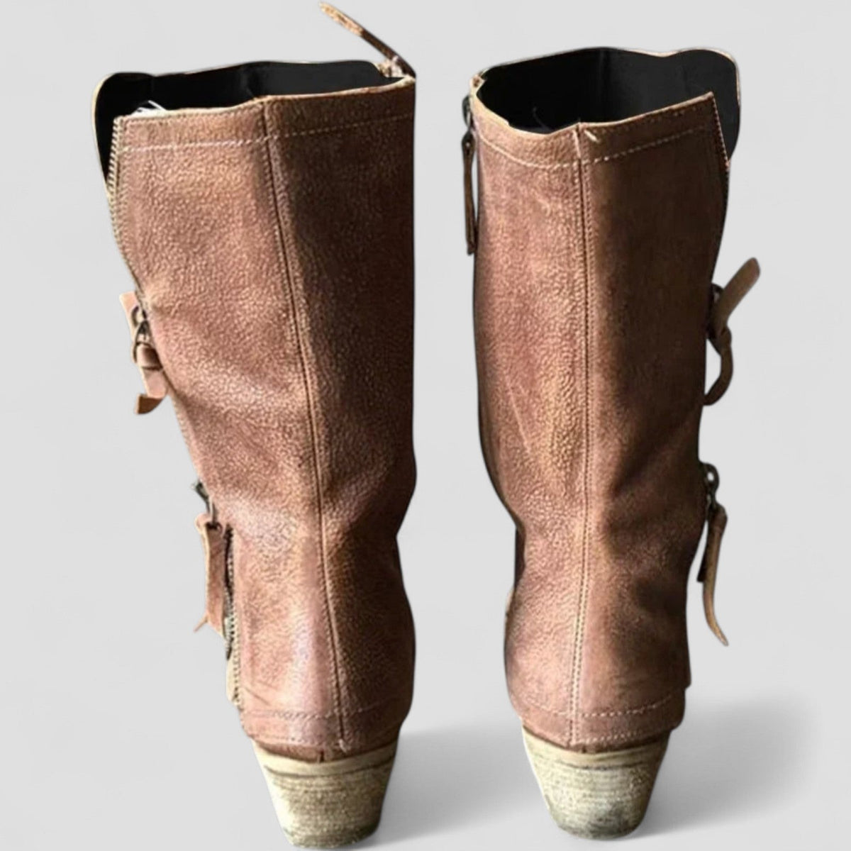Wendy | Western Style Low Heel Boots