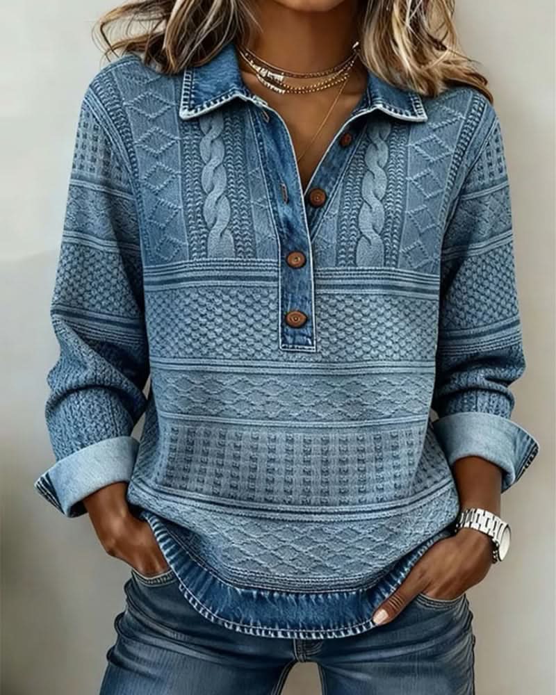 Bonnie | Modern Button Sweater