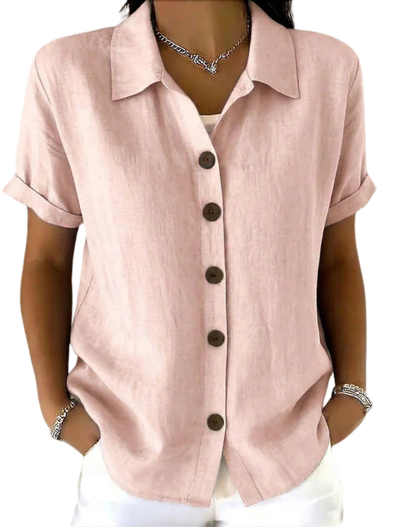 Gracie | Collared Button Down Blouse