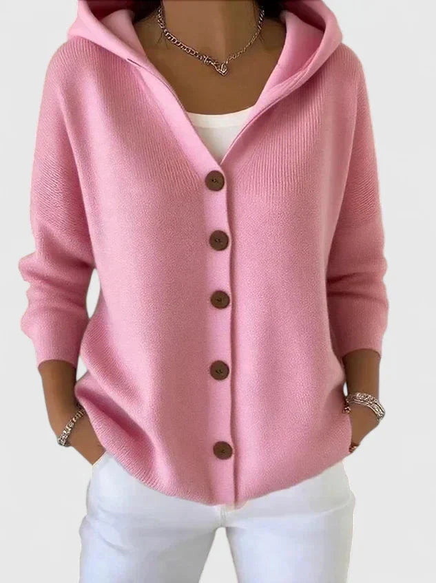 Maria | Elegant Hooded Cardigan