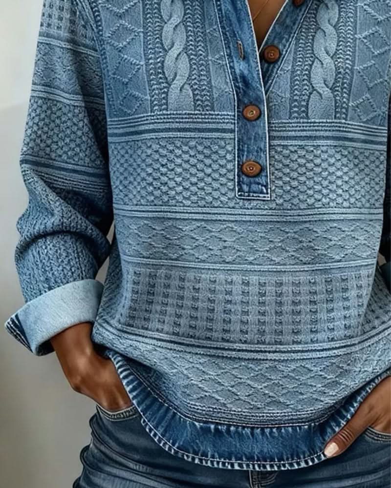 Bonnie | Modern Button Sweater