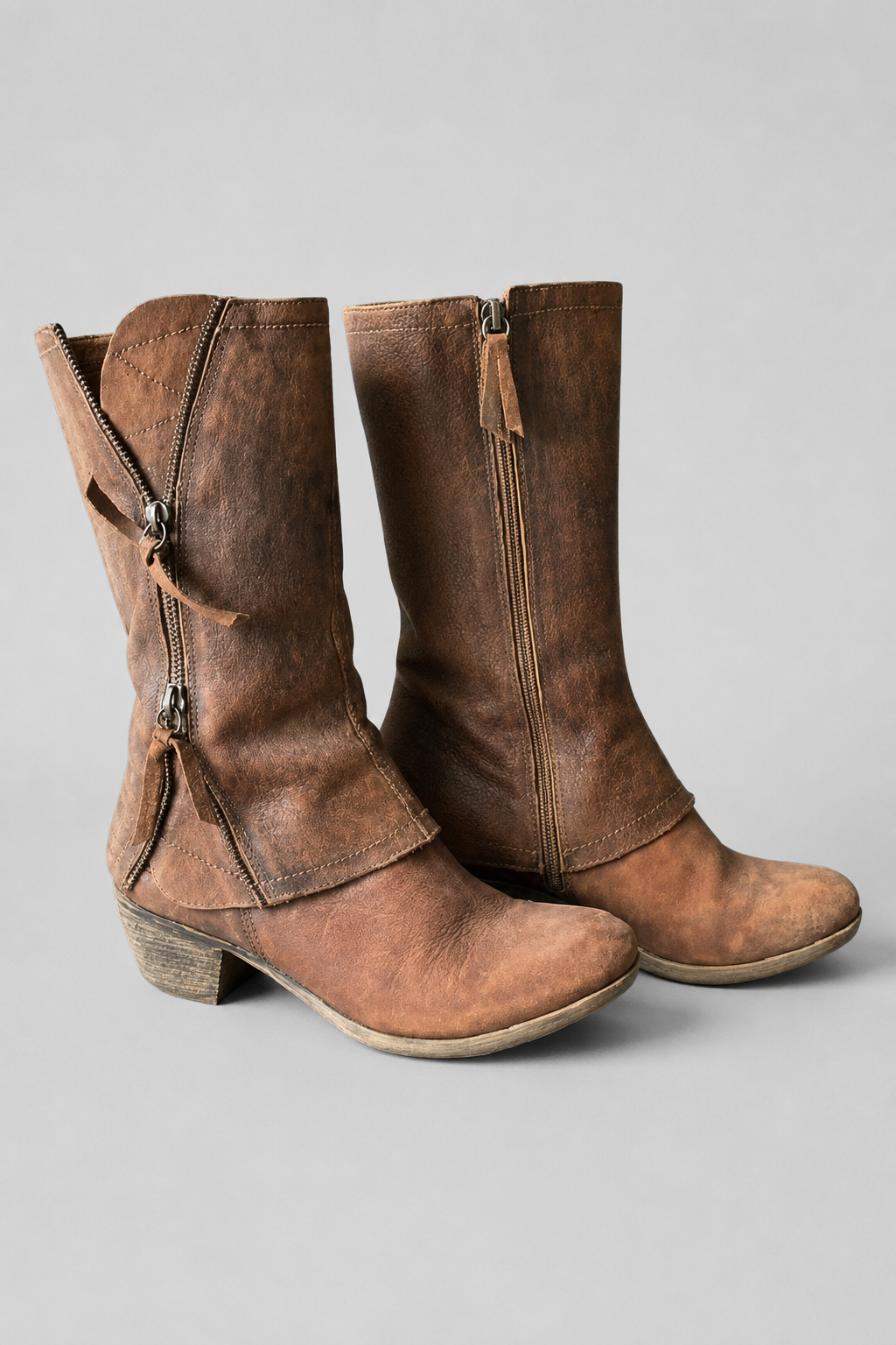 Wendy | Western Style Low Heel Boots