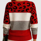 Lina | Elegant Leopard Print Sweater