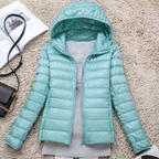 Women's Lightweight Packable Hooded Puffer Jacket