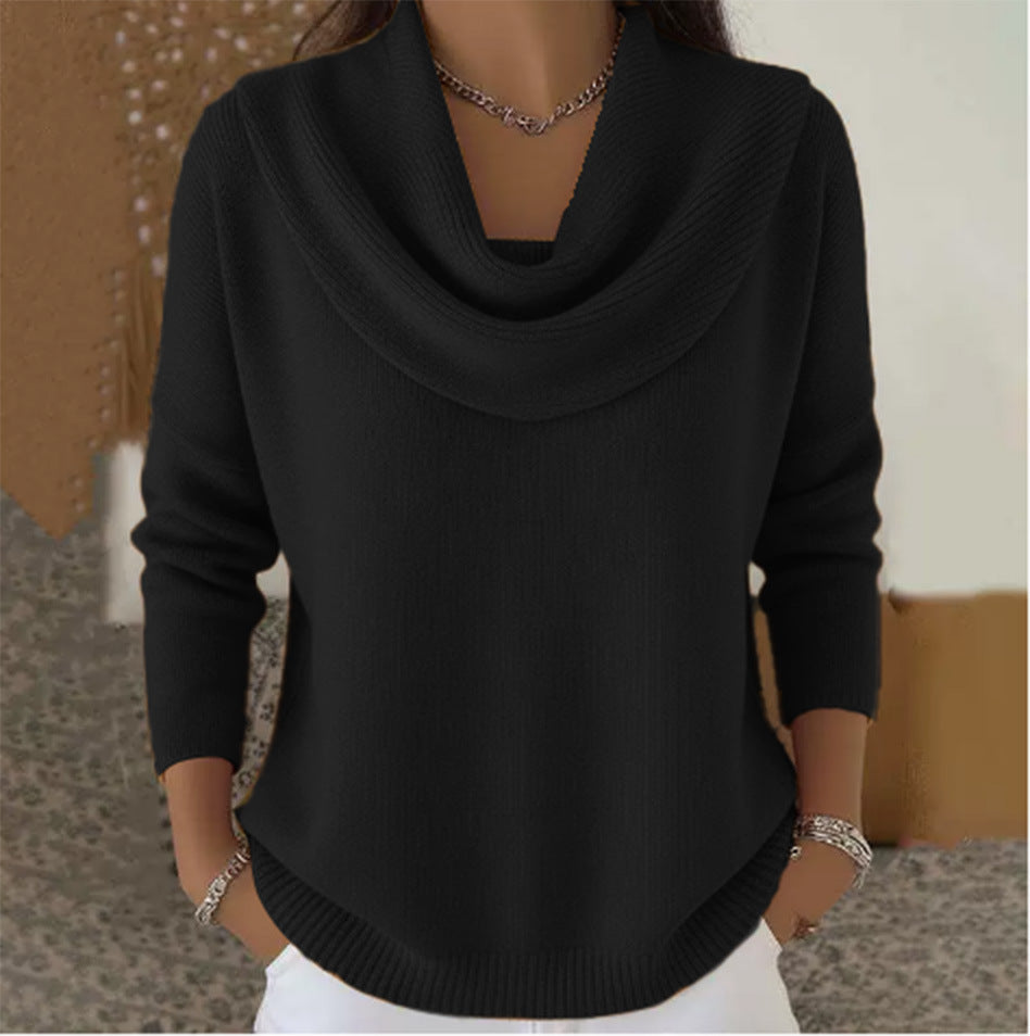 Claire | Jumper with Waterfall Collar