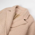 Women's Belted Teddy Coat with Notched Collar