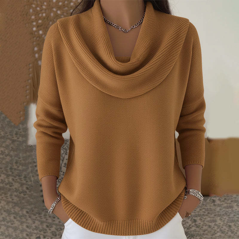Claire | Jumper with Waterfall Collar