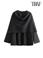 Women's Shawl Collar Knit Jacket with Button Front