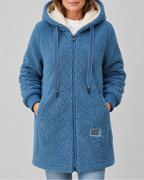 Phoebe | Long Teddy Fleece Jacket