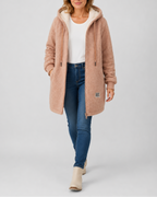 Phoebe | Long Teddy Fleece Jacket