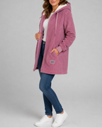 Phoebe | Long Teddy Fleece Jacket