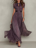 Elara | Chiffon Maxi Dress