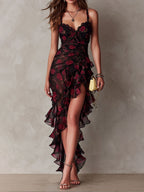 Lane | Floral Ruched Hem Dress