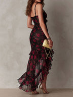 Lane | Floral Ruched Hem Dress