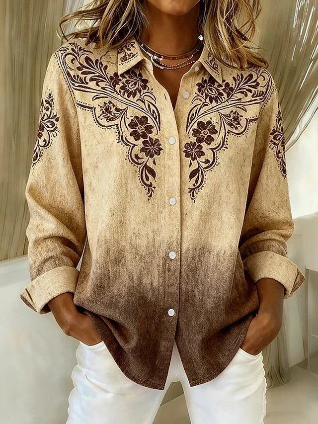 Sierra | Vintage Western Floral Blouse