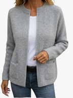 Colette | Warm Knit Zip Gilet with Pockets