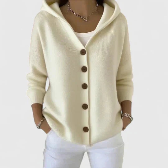 Maria | Elegant Hooded Cardigan