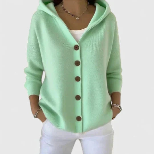 Maria | Elegant Hooded Cardigan