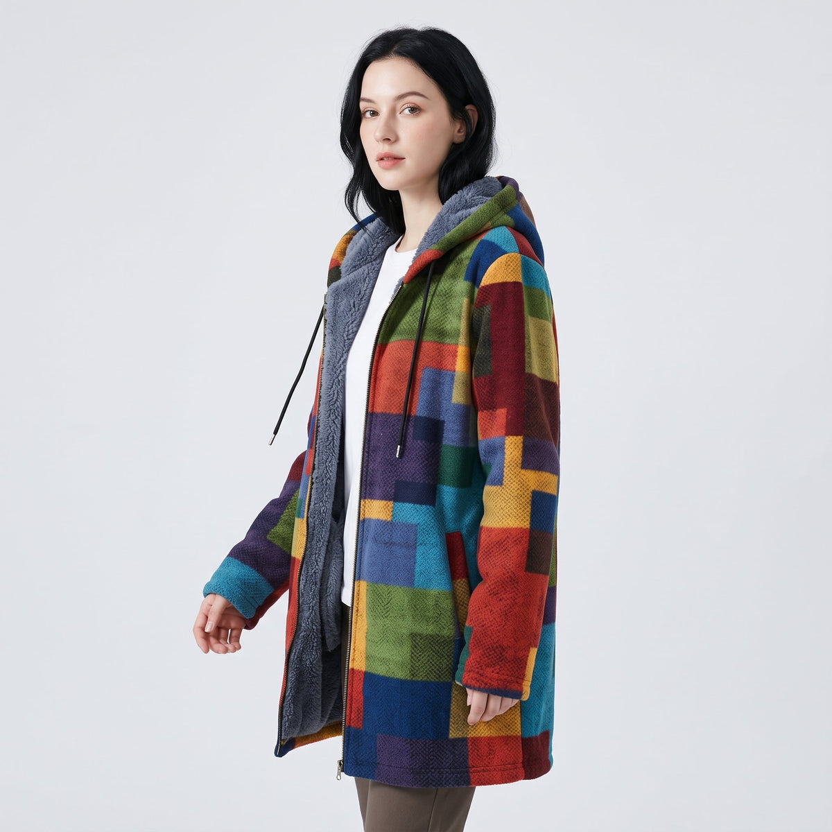 Holly | Fleece Jacket with Hood