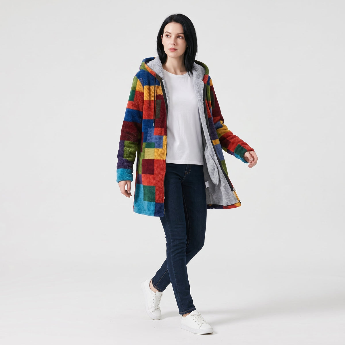 Holly | Fleece Jacket with Hood